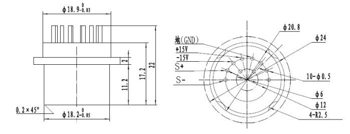 Sensor des Quarz-flexibler kleiner Beschleunigungsmesser-60g für Brummen