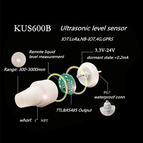 Wasserdichter Ultraschallwandler-Sensor RS485 300mm IOT