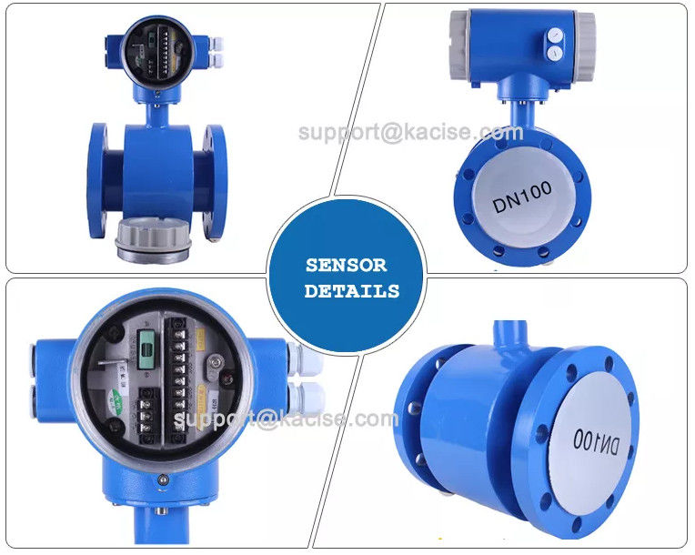 RS485 Modbus Digitale elektromagnetische Durchflussmesser für Säure- und Alkalibeständige Flüssigkeiten mit hoher Genauigkeit
