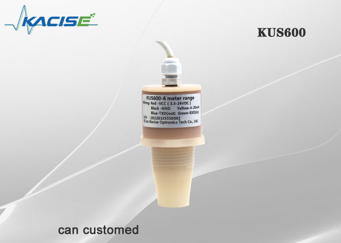 KUS600 IP68 Wasserdicht Ultraschall-Wasser-Level-Sensor mit 0.6m-5m Range und PVDF Casing