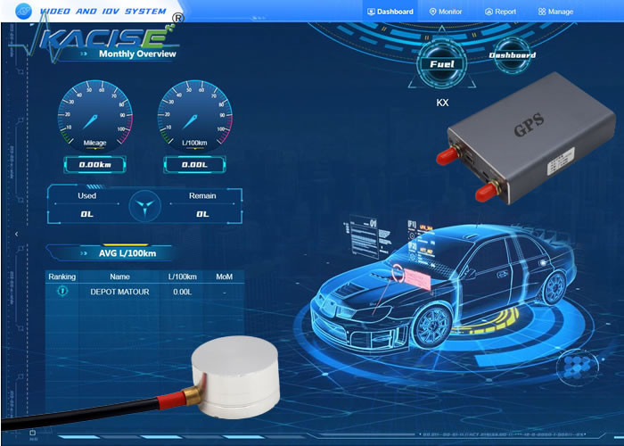 KUM2500A Ultraschall-Kraftstoffstandsensor für GPS-Tracker zur Autoerkennung, berührungsloses China-Produkt