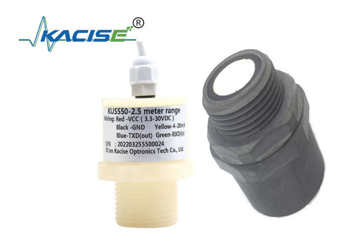 KUS550 PTFE wasserdichtes Ultraschallniveau-Sensor mit RS485-Ausgang und 3m Messbereich