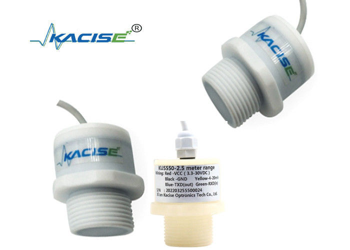 KUS550 PTFE wasserdichtes Ultraschallniveau-Sensor mit RS485-Ausgang und 3m Messbereich
