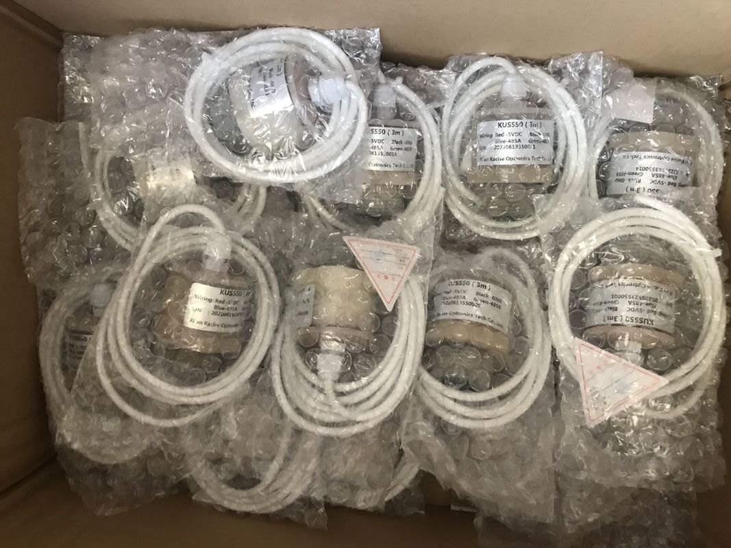 KUS550 PTFE wasserdichtes Ultraschallniveau-Sensor mit RS485-Ausgang und 3m Messbereich