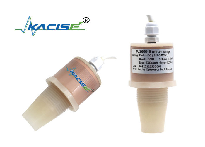 IP68 5m Ultraschall-Wasserstandsmesser RS485 Ausgang Flüssigkeitsstandsensor PVDF KUS600