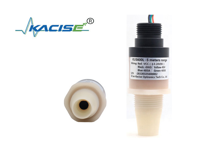 5 m intelligenter Ultraschall-Wasserstandsmesser 5 V RS485-Ausgang PVDF-Flüssigkeitsstandssensor KUS600