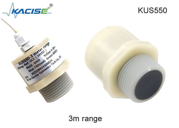 Ultraschallpegelsensor der KUS550-Serie mit geringem Stromverbrauch IP68-Schutz und PVDF-Schalenmaterial