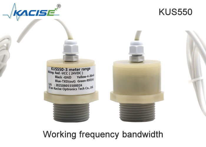 Ultraschallpegelsensor der KUS550-Serie mit geringem Stromverbrauch IP68-Schutz und PVDF-Schalenmaterial
