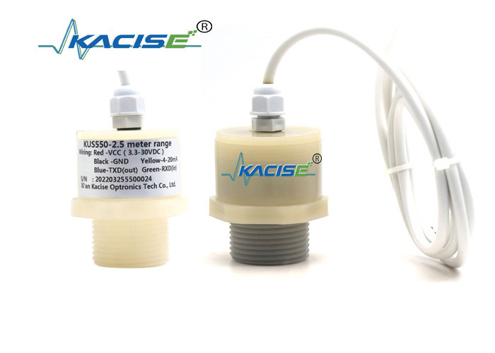 3 m drahtloser Ultraschall-Tankfüllstandssensor 5 V RS485 PTFE Wassertiefensensor