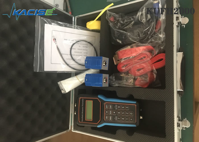 KUFH2000B Handheld Ultraschall-Durchflussmesser mit SD-Kartfunktion für DN15-DN6000-Rohre und ±1% Genauigkeit