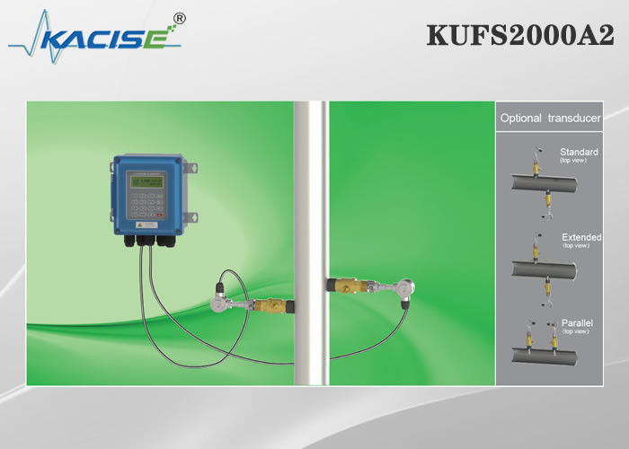 KUFS2000A2 Ultraschall-Durchflussmesser zur Wandmontage für DN50-DN6000-Rohre mit bidirektionaler Messung und RS485-MODBUS-Schnittstelle