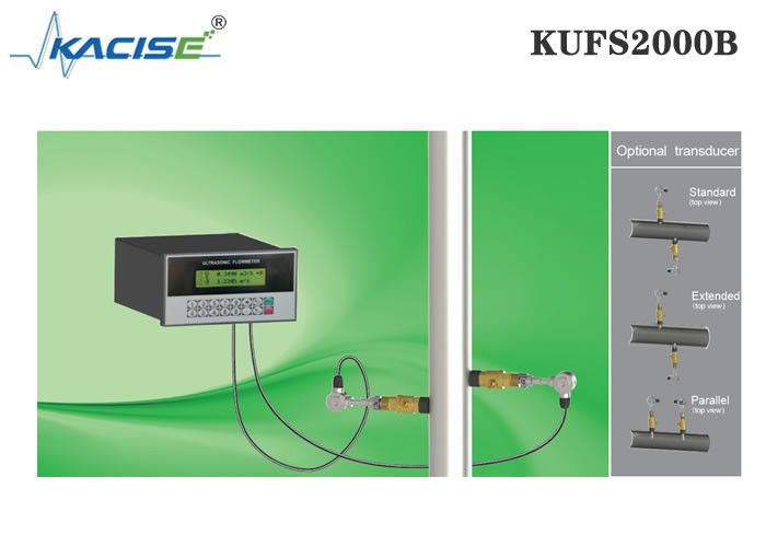 KUFS2000B Ultraschall-Durchflussmesser für Schalttafeleinbau mit ±1 % Genauigkeit für DN50-DN6000-Rohre und RS485-MODBUS-Schnittstelle