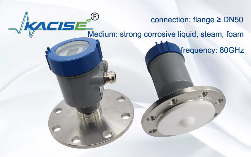 KLD803 80 GHz berührungsloser Radar-Füllstandsensor mit RS485-Modbus für stark korrosive Flüssigkeiten