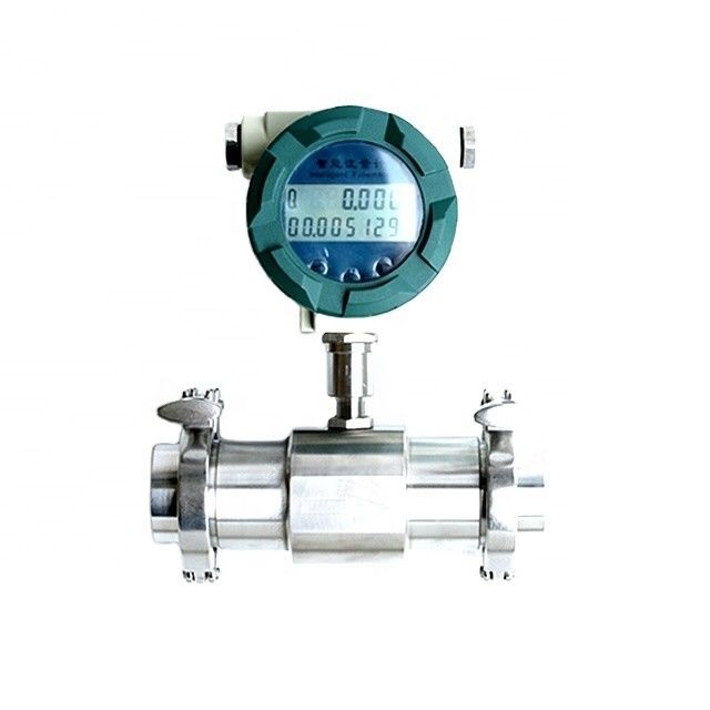 Sanitär-Durchflussmesser mit SS304/SS316-Material und ±0,2 % Genauigkeit für lebensmitteltaugliche Turbinen-Durchflussmesser-Klemmverbindung
