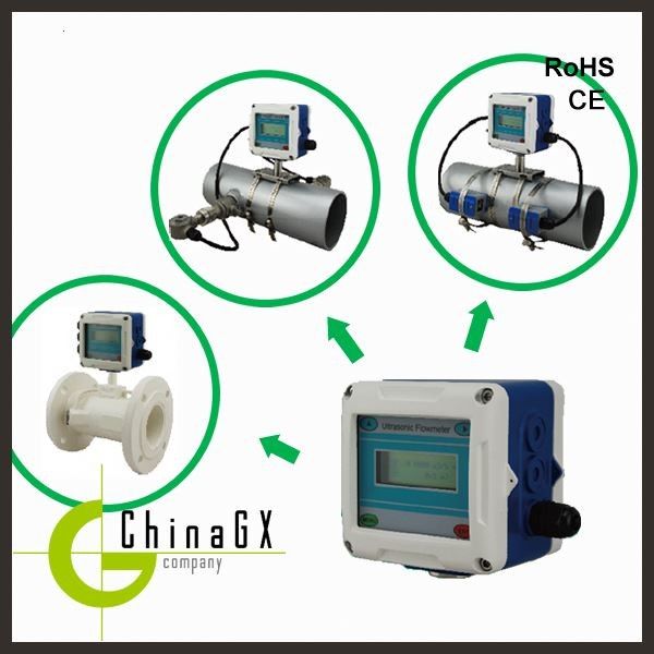 Wireless Clamp On Typ Ultraschall-Durchflussmesser mit einer Genauigkeit von bis zu 1,0% für die Messung von Meerwasser