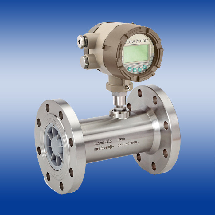 Flussmesser für Turbinen aus Edelstahl 24VDC mit Kommunikation RS485 oder MODBUS