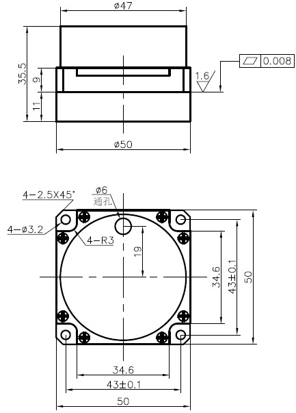 Inertial-Winkelgeschwindigkeitssensor auf Basis des optischen Sagnac-Effekts zur Messung der Winkelgeschwindigkeit, Startzeit 5 s