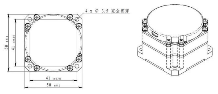 Glasfaser-Gyroskope, Winkelgeschwindigkeitssensoren für Trägheitssysteme mit Dynamikbereich ±900(°) /s,Zufallslauf≤0.01