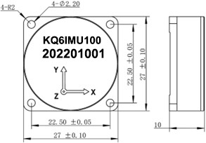 Betriebstemperatur -40°C + 65°C RS422 Gyroskopsensor mit verbesserter Datengenauigkeit und Vibrationsbeständigkeit