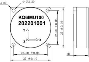 RS422-Schnittstelle MEMS-Gyroskop-Sensor mit einem breiten Temperaturbereich von -40 ̊ + 65 °C und einer verbesserten Datengenauigkeit