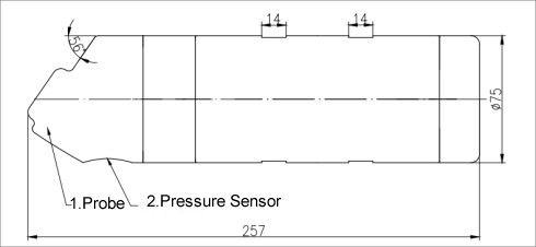 Ultraschall-Doppler-Durchflussmesser mit ±1 % Durchflussgenauigkeit, IP68-Schutz und 10,8 VDC ~ 26,4 VDC Stromversorgung für die Hochwasserüberwachung