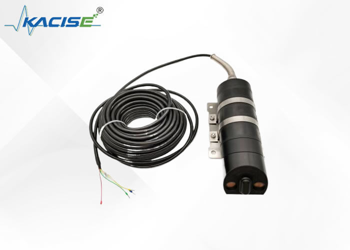 Ultraschall-Doppler-Durchflussmesser mit ±1 % Durchflussgenauigkeit, IP68-Schutz und 10,8 VDC ~ 26,4 VDC Stromversorgung für die Hochwasserüberwachung