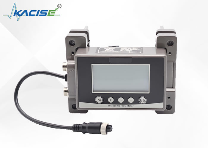 KUF100 Ultraschall-Durchflussmesser mit 4-20mA-Ausgang, Industrie-Kunststoff und 256*128 Backlit-LCD-Display