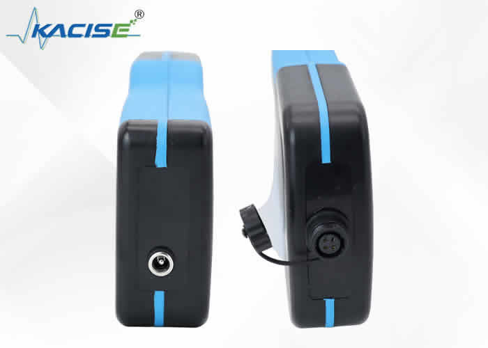 Tragbares Doppler-Durchflussmessgerät mit USB-Datenexport, wiederaufladbarem 12-V-Akku und Schutzart IP65/IP67