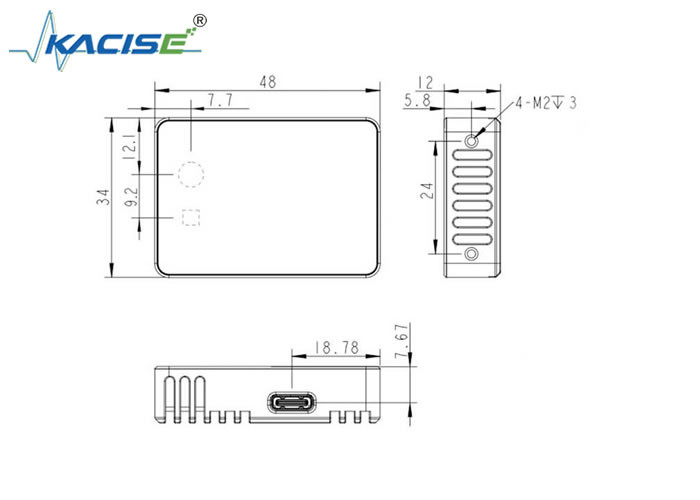 KL3A-05U 3D Solid State Lidar ROS Betriebssystem und 940nm VCSEL Wellenlänge für Anwendungen