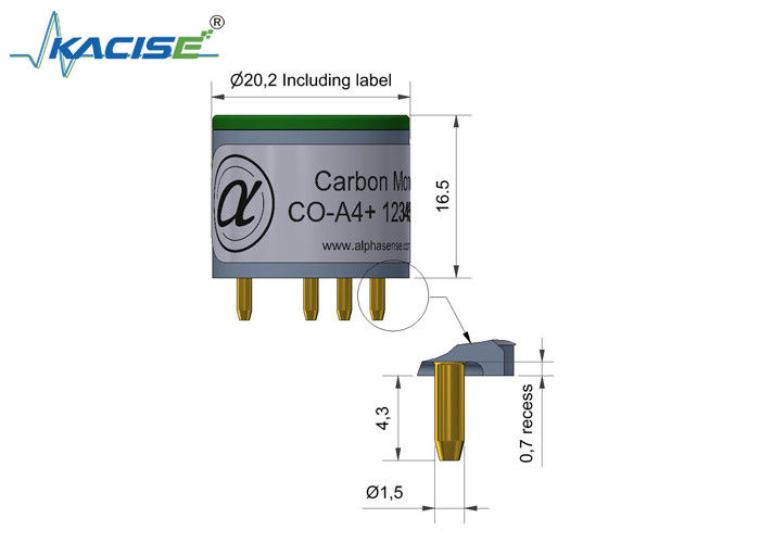 PPB-Kohlenmonoxid-Sensor mit integrierter intelligenter Technologie und Best-in-Class-Baseline-Stabilität für die industrielle Sicherheit