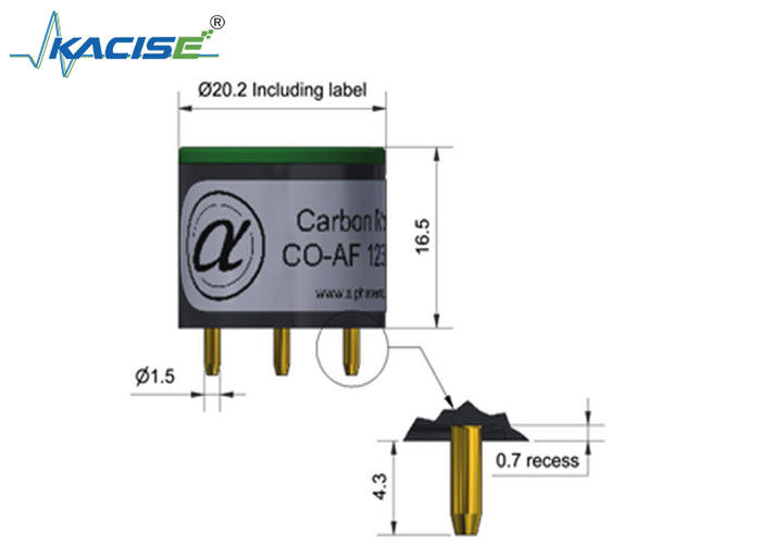 CO-AF/CO-AF+ Kohlenmonoxidsensor mit 55 bis 90 Empfindlichkeit, < 25 Reaktionszeit und 5000 Reichweite