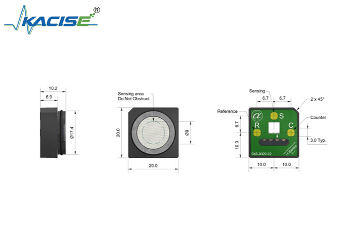 COH-H2 Kohlenmonoxid- und Schwefelwasserstoffgasdetektor Sensor mit 1000-Sensitivität