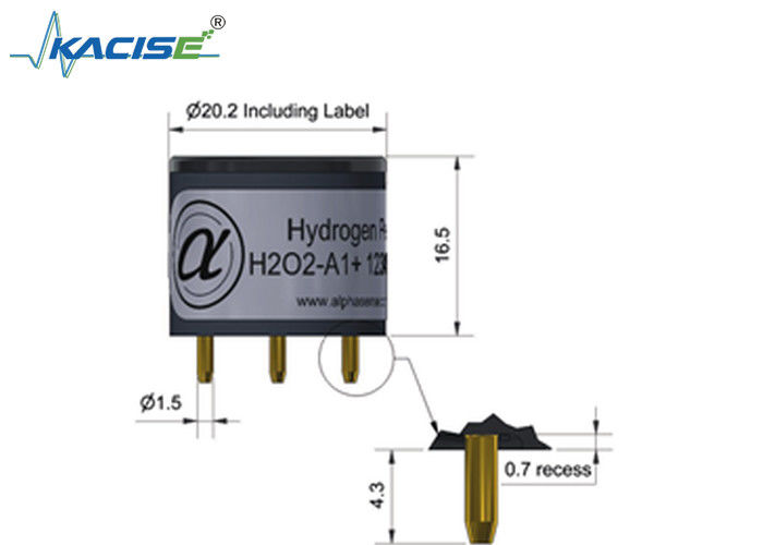 H202-A1/H202-A1+ Wasserstoffperoxid-Sensor mit 50 bis 90 Empfindlichkeit, < 25 Reaktionszeit und 2000-Bereich