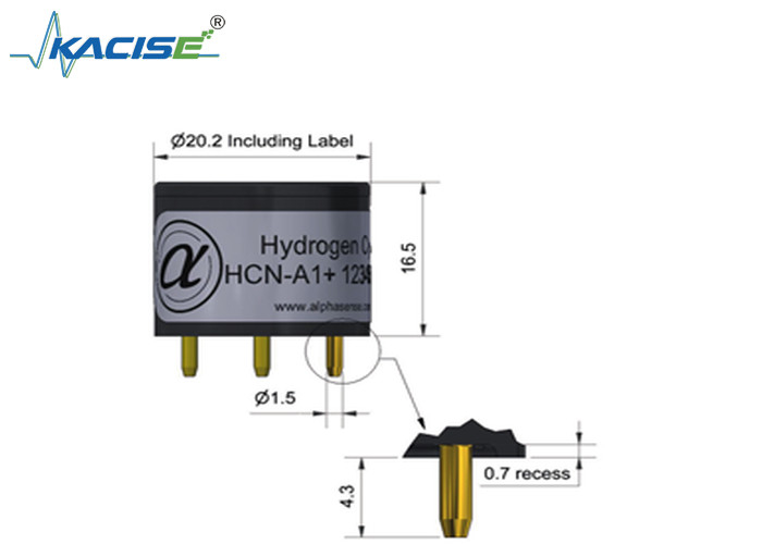 HCN-A1/HCN-A1-Wasserstoffcyanid-Sensor für genaue Detektion Linearität 4 bis 8 Bereich 100