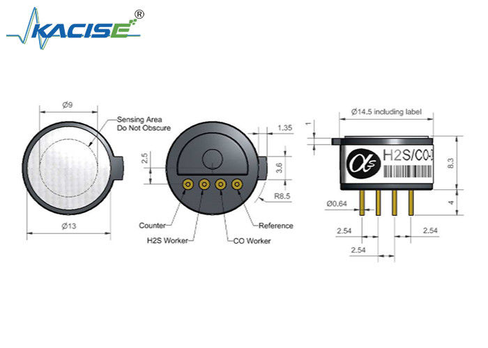 IRC-A1 Kohlendioxid-Infrarotsensor mit schneller Reaktionszeit, niedriger Betriebsspannung und schneller Aufwärmphase
