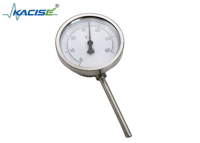 Bimetallthermometer aus Edelstahl 304/316 mit anpassbarer Stammlänge und Zertifizierung nach EN 13190 oder ASME B40.3