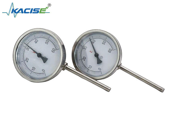WSS-411W Industrie-Bimetallthermometer mit Edelstahl 304/316, anpassbare Stammlänge und keine Stromversorgung erforderlich