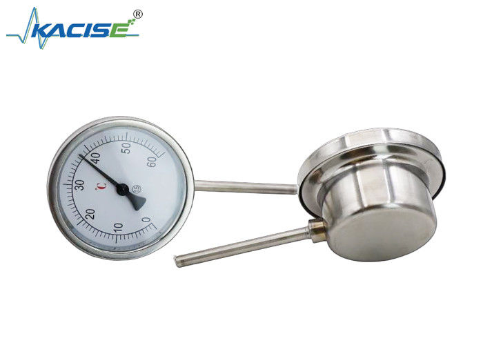 WSS-411W Industrie-Bimetallthermometer mit Edelstahl 304/316, anpassbare Stammlänge und keine Stromversorgung erforderlich
