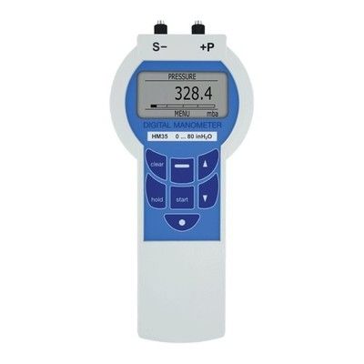 Serie HM35 Präzisions-Digital-Druckmanometer mit 0,05% Genauigkeit Graphische Hintergrundbeleuchtung LCD und 10.742 Datenprotokolle