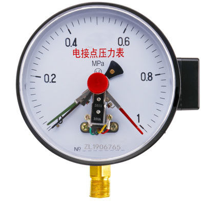 KMC-YXC150 Edelstahlschlagdichtes elektrisches Kontaktdruckmessgerät mit 145 mm Zifferblattdurchmesser und Messbereich von 0-60 MPa