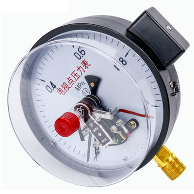 KMC-YXC150 Edelstahlschlagdichtes elektrisches Kontaktdruckmessgerät mit 145 mm Zifferblattdurchmesser und Messbereich von 0-60 MPa