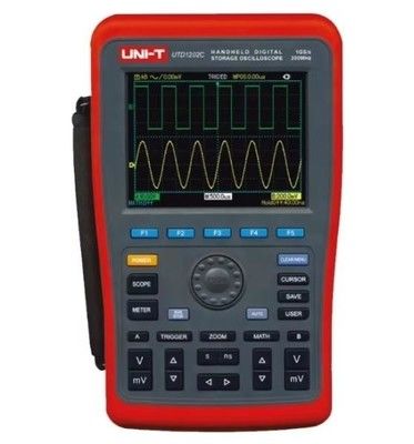 UNI-T UTD1202C Pro Handheld Digital Storage Oszilloskop - 200 MHz, Dual Channel, Farbbildschirm