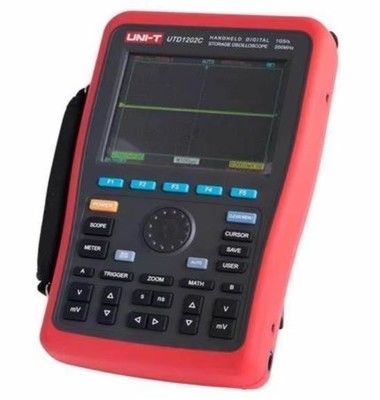 UNI-T UTD1202C Pro Handheld Digital Storage Oszilloskop - 200 MHz, Dual Channel, Farbbildschirm