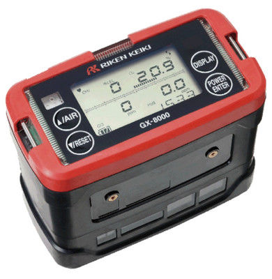 Riken Keiki GX-8000 Multi-Gas-Detektor mit Wärmeleitfähigkeit Digital LCD-Display und wasserdichtem Aufbau