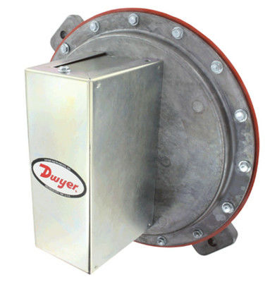 Dwyer-Druckschalter mit 15 Ampere sichtbarem Setpoint-Indikator für die aktuelle Last und großem Diaphragma für die HVAC-Steuerung