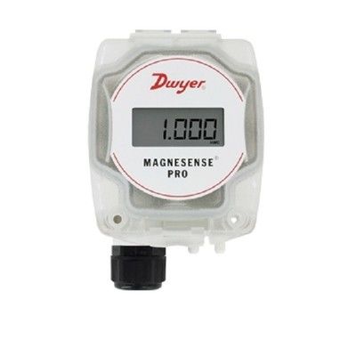 Dwyer MSX-W20-PA Magnesense-Differenzdrucktransmitter mit bidirektionaler Druckmessung, Quadratwurzelextraktion und 4-20-mA-Stromausgang