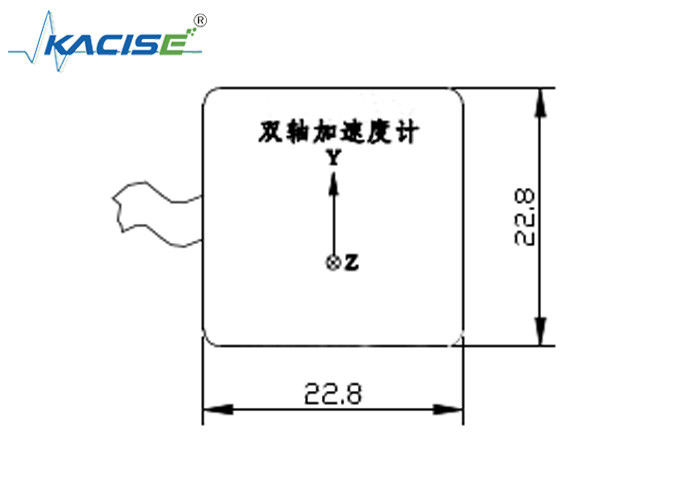 Magnetische Saug-Doppel-Achsen-Beschleuniger mit hoher Frequenz, breiter Messbereich bei Temperaturen von -40°C bis +70°C