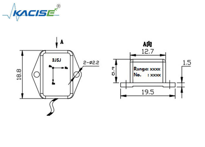 K-3JSJ-001 Leichtgewicht 3-Achsen-Beschleunigungssensor/Triaxial-Hochgeschwindigkeitsbeschleuniger 0~3 V