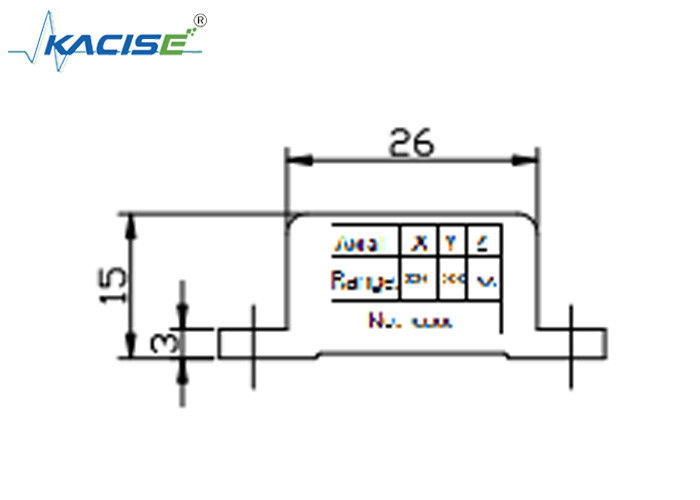 K-3JSJ-300 Kleingrößiges Triaxialschnellmesssensormodul mit hoher Frequenz 0,5 ~ 4,5 V Analogspannungsausgang