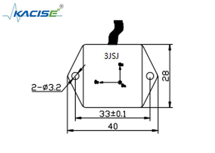 K-3JSJ-300 Kleingrößiges Triaxialschnellmesssensormodul mit hoher Frequenz 0,5 ~ 4,5 V Analogspannungsausgang